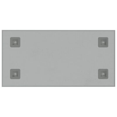 vidaXL Quadro magnético de parede 40x20 cm vidro temperado branco