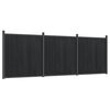 vidaXL Painel de veda&ccedil;&atilde;o 526x186 cm WPC cinzento