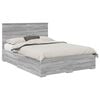 vidaXL Estrutura da Cama com gaveta Cinza Sonoma 150 x 200 cm