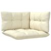 vidaXL 7 pcs conjunto lounge jardim c/ almofadões cor creme pinho