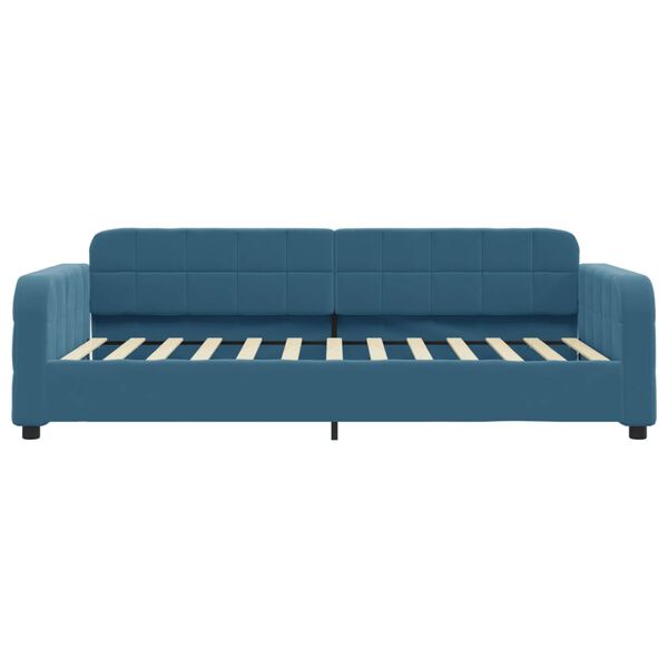 vidaXL Sof&aacute;-cama 90x200 cm veludo azul