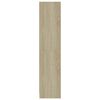 vidaXL Estante c/ 3 prateleiras 60x24x109 cm madeira processada sonoma