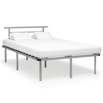 vidaXL Estrutura de cama 120x200 cm metal cinzento