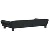 vidaXL Cama para cães 100x50x21 cm veludo preto