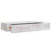 vidaXL Prateleira parede c/ gaveta MDF 60x23,5x10 cm cinzento-cimento