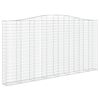 vidaXL Cestos gabi&atilde;o arqueados 5pcs 400x30x200/220cm ferro galvanizado
