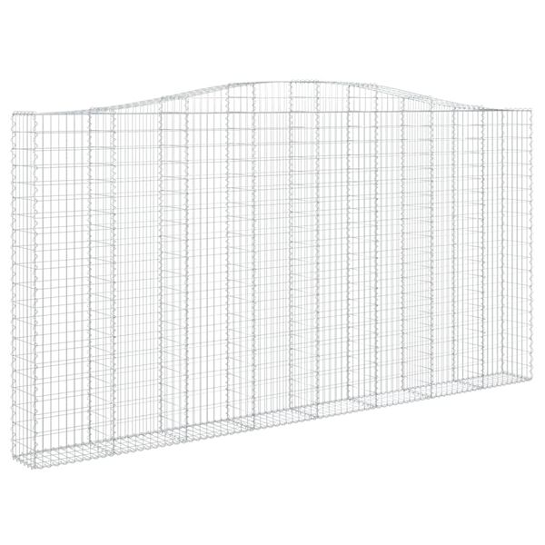 vidaXL Cestos gabi&atilde;o arqueados 5pcs 400x30x200/220cm ferro galvanizado