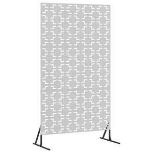vidaXL Protetor de Privacidade 100 x 50 x 180 cm A&ccedil;o Galvanizado