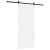 vidaXL Porta Deslizante Branco e Preto 93 x 211 cm