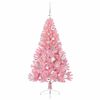 vidaXL &Aacute;rvore de Natal Artificial Pr&eacute;-iluminada Rosa 150 cm PVC