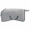 vidaXL Cobertor de Cavalo Cinza claro total e rosa 115 cm
