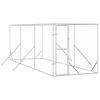 vidaXL Canil de exterior 2x6x2 m a&ccedil;o galvanizado prateado