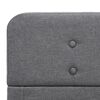 vidaXL Estrutura de cama em tecido 180x200 cm cinzento-claro