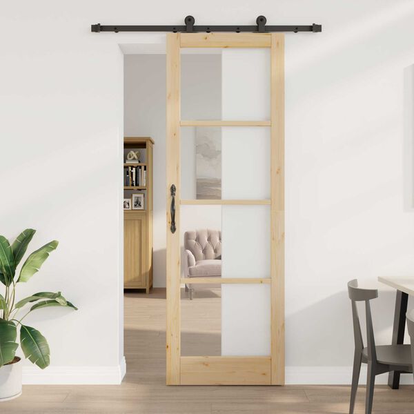 vidaXL Porta Deslizante ORKDAL Natural 78 x 232 cm