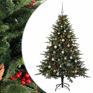 vidaXL &Aacute;rvore de Natal artificial com bolas 120 cm 150 LED