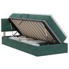 vidaXL Cama com Armazenamento Verde-Escuro 100 x 200 cm Veludo