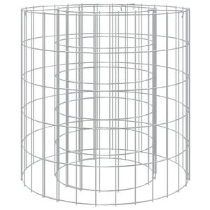vidaXL Braseira gabi&atilde;o &Oslash; 50 cm ferro galvanizado