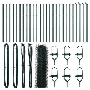 vidaXL Poste de Cerca Verde