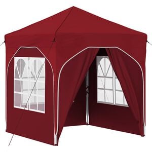 vidaXL Tenda de Festa Pop-up 192 x 192 x 245 cm Borgonha