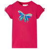 T-shirt para crian&ccedil;a rosa-choque 128
