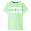 T-shirt para crian&ccedil;a verde-n&eacute;on 140
