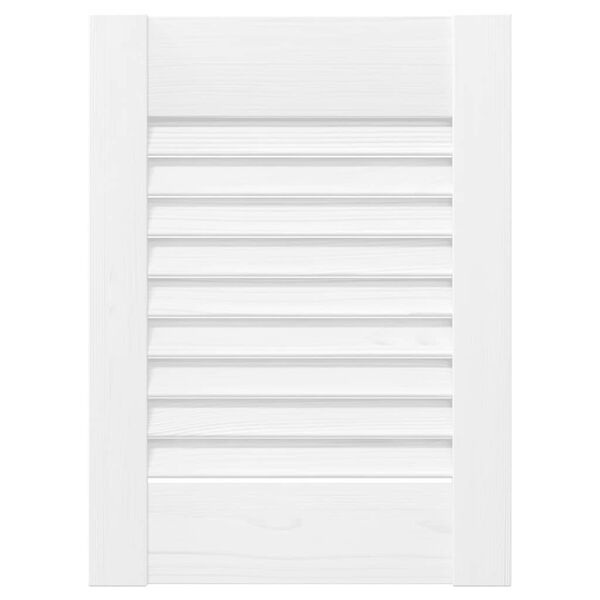 vidaXL Porta de arm&aacute;rio com design de persiana 39,5x29,5 cm branco