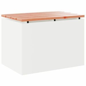 vidaXL Banco de jardim Branco 60 x 40 x 43 cm A&ccedil;o