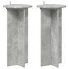 vidaXL Suporte para Plantas 2 pcs Cinzento Cimento 29,5 x 29,5 x 60 cm
