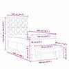 vidaXL Cama Box com colchão Cinzento-claro 100 x 200 cm Veludo