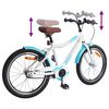 vidaXL Bicicleta Infantil 18 Polegadas para 5-7 anos Azul Claro