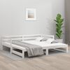 vidaXL Estrutura sof&aacute;-cama de puxar sem colch&atilde;o 80x200 cm branco