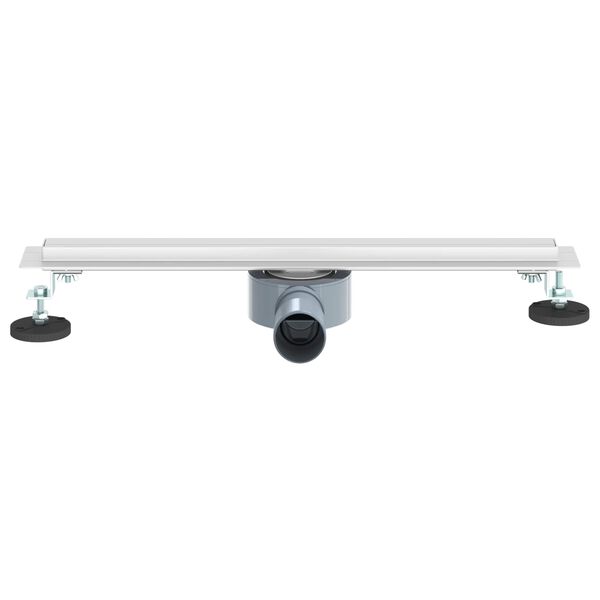 vidaXL Ralo de Chuveiro 360&deg; com Modelo Slim Prateado 50 cm