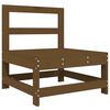 vidaXL 3 pcs conjunto lounge jardim madeira pinho maci&ccedil;a castanho-mel