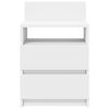 vidaXL Mesa de cabeceira com 2 gavetas 40x33x60 cm branco