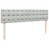 vidaXL Estrutura cama otomana colchões 180x200cm veludo cinzento claro