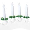 vidaXL Arco de Velas de Natal com 10 Velas LED Branco 47 x 5 x 29 cm