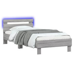 vidaXL Estrutura da Cama Sonoma cinzento Derivados de Madeira