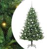 vidaXL &Aacute;rvore de Natal Artificial Pr&eacute;-iluminada com Conjunto de Bolas