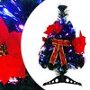 vidaXL &Aacute;rvore de Natal de fibra &oacute;tica 64 cm 12 LED Multicolorido PVC