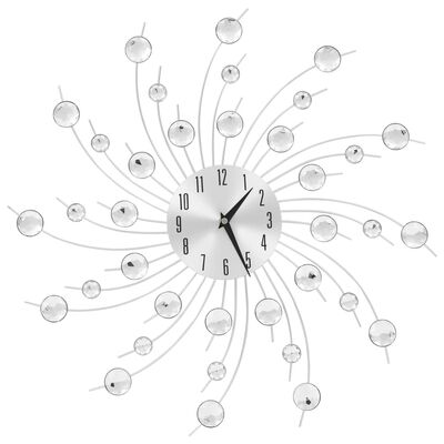 vidaXL Relógio de parede com mecanismo quartzo design moderno 50 cm