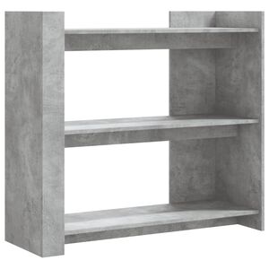 vidaXL Mesa consola 100x35x90 cm derivados de madeira cinzento cimento