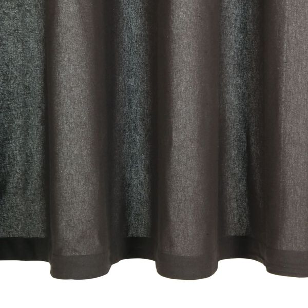 vidaXL Cortinas c/ argolas de metal 2 pcs algod&atilde;o 140x175 cm antracite