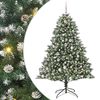 vidaXL &Aacute;rvore de Natal Artificial Verde 180 cm PVC, Pl&aacute;stico e A&ccedil;o
