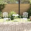 vidaXL Cadeira de Jardim 2 pcs Branco 53 x 51 x 88,5cm Alum&iacute;nio