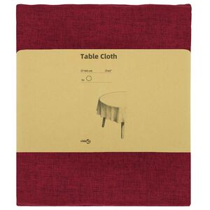 vidaXL Toalha de Mesa 5 unid. Redondo Vinho Vermelho &Oslash; 160 cm