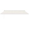 vidaXL Toldo retr&aacute;til 4x3 m tecido e alum&iacute;nio cor creme
