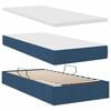 vidaXL Cama com arruma&ccedil;&atilde;o e colch&atilde;o com colch&atilde;o Azul 90 x 200 cm