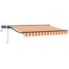 vidaXL Estrutura de Toldo Manual com LEDs