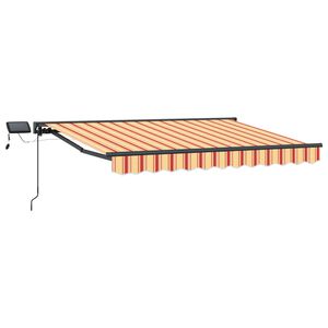 vidaXL Estrutura de Toldo Manual com LEDs