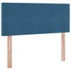 vidaXL Cama com Armazenamento Azul Escuro 120 x 200 cm Veludo